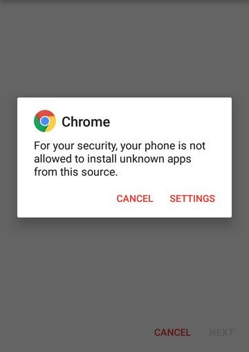 sideload downloading unknow source illsustration